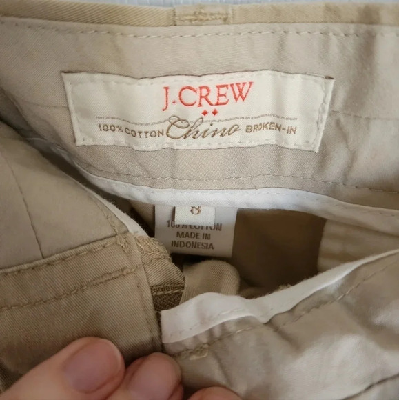 J.Crew Shorts Chino Broken In Cotton Size 8  M - Picture 4 of 5